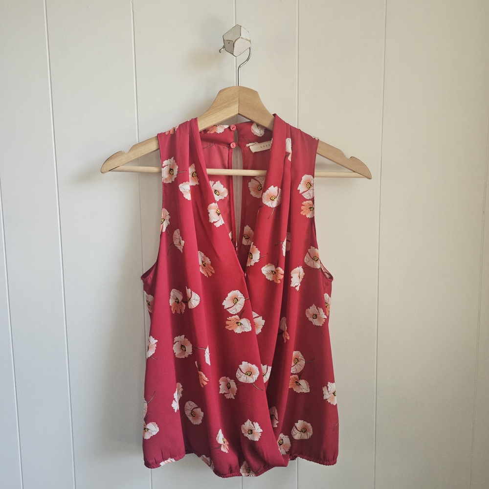☆ LUSH Rasberry Poppy Crossover Top
